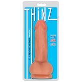 Thinz 6 Inch Slim Dildo with Balls - Light